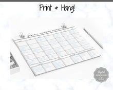 Load image into Gallery viewer, EDITABLE Cleaning Planner, EDITABLE Cleaning Checklist, Cleaning Schedule, Weekly House Chores, Clean Home Routine, Monthly Cleaning List | Style 1
