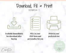 Load image into Gallery viewer, EDITABLE Cleaning Planner, FLYLADY Daily Routine, Cleaning Checklist, Cleaning Schedule, Weekly House Chore, Control Journal, Fly Lady Zones | Portrait &amp; Landscape - Flower
