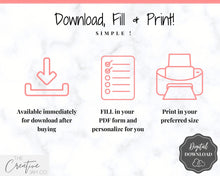 Load image into Gallery viewer, EDITABLE Cleaning Schedule, FLYLADY Daily Routine, Cleaning Checklist, Cleaning Planner, Weekly House Chore, Control Journal, Fly Lady Zones | Landscape &amp; Portrait - Pink
