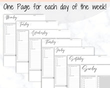 Load image into Gallery viewer, EDITABLE DAILY PLANNER | To Do List | Printable Productivity Day Planner for Work | Work Day Diary Insert | Template | Pdf, Excel | Organize
