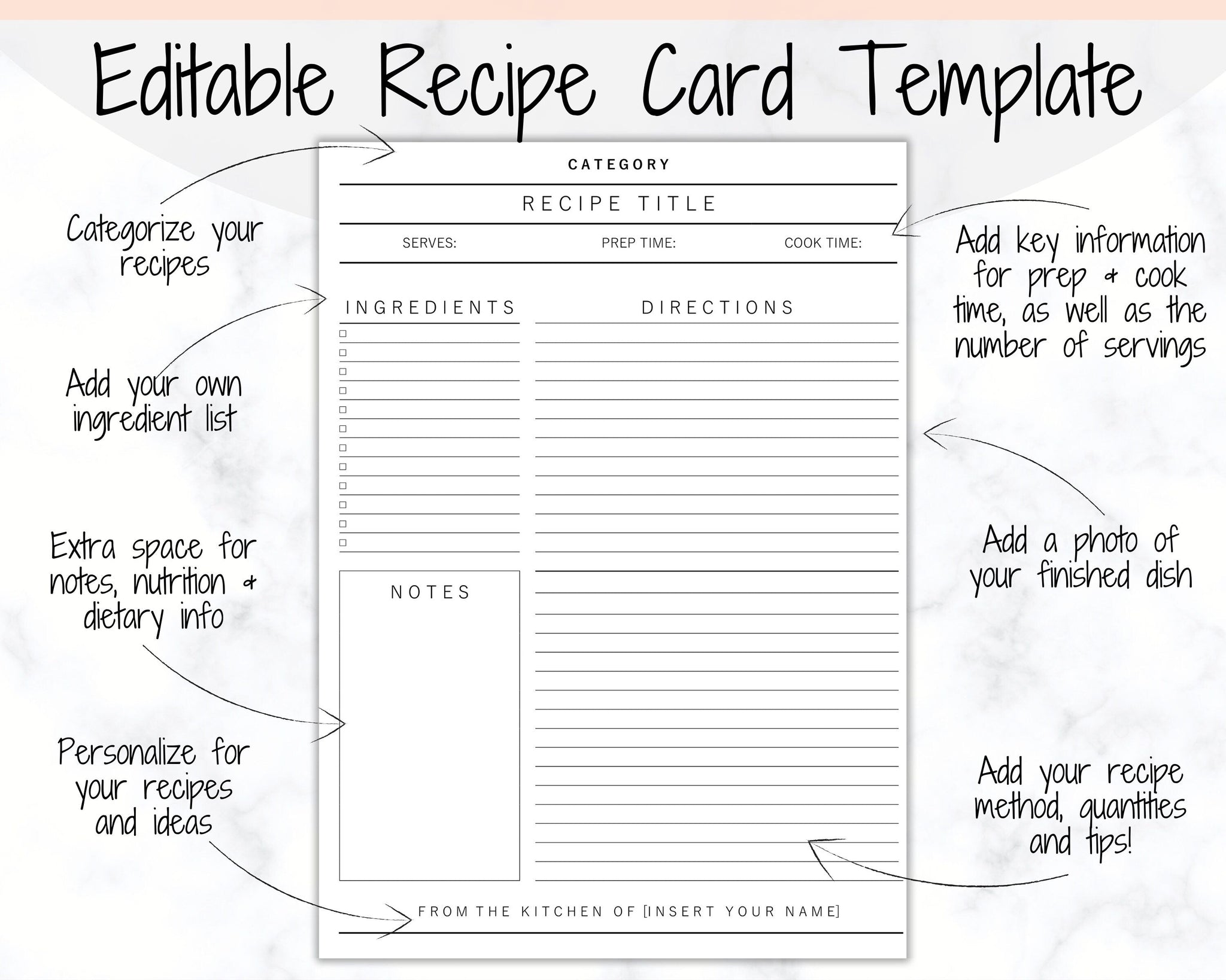 Recipe Book Template –Breakfast