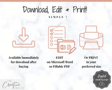 Load image into Gallery viewer, Editable POMODORO Planner, Productivity Planner Pages, Student Project Planner, Printable To Do List, Daily Pomodoro Time &amp; Task Tracker
