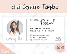 Load image into Gallery viewer, Email Signature Template BUNDLE! Add Logo &amp; photo! Editable Canva Signature Design. Minimalist, Realtor, Real Estate, Professional, Gmail | Bundle 1
