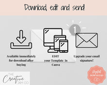 Load image into Gallery viewer, Email Signature Template BUNDLE! Add Logo &amp; photo! Editable Canva Signature Design. Minimalist, Realtor, Real Estate, Professional, Gmail | Bundle 1
