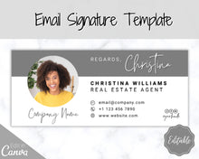 Load image into Gallery viewer, Email Signature Template BUNDLE! Add Logo &amp; photo! Editable Canva Signature Design. Minimalist, Realtor, Real Estate, Professional, Gmail | Bundle 2
