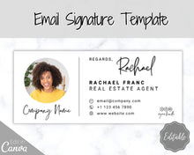 Load image into Gallery viewer, Email Signature Template BUNDLE! Add Logo &amp; photo! Editable Canva Signature Design. Minimalist, Realtor, Real Estate, Professional, Gmail | Bundle 2
