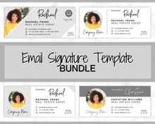 Load image into Gallery viewer, Email Signature Template BUNDLE! Add Logo &amp; photo! Editable Canva Signature Design. Minimalist, Realtor, Real Estate, Professional, Gmail | Bundle 2
