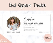 Load image into Gallery viewer, Email Signature Template BUNDLE! Add Logo &amp; photo! Editable Canva Signature Design. Minimalist, Realtor, Real Estate, Professional, Gmail | Bundle 3
