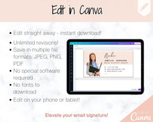 Load image into Gallery viewer, Email Signature Template BUNDLE! Add Logo &amp; photo! Editable Canva Signature Design. Minimalist, Realtor, Real Estate, Professional, Gmail | Bundle 3

