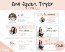 Load image into Gallery viewer, Email Signature Template BUNDLE! Add Logo &amp; photo! Editable Canva Signature Design. Minimalist, Realtor, Real Estate, Professional, Gmail | Bundle 3
