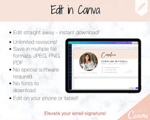 Load image into Gallery viewer, Email Signature Template with logo &amp; photo! Editable Canva Signature Design. Minimalist, Realtor Marketing, Real Estate, Professional, Gmail | Style 12

