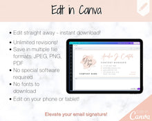 Load image into Gallery viewer, Email Signature Template with logo &amp; photo! Editable Canva Signature Design. Minimalist, Realtor Marketing, Real Estate, Professional, Gmail | Style 14
