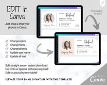 Load image into Gallery viewer, Email Signature Template with logo &amp; photo! Editable Canva Signature Design. Minimalist, Realtor Marketing, Real Estate, Professional, Gmail | Style 16
