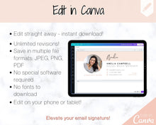 Load image into Gallery viewer, Email Signature Template with logo &amp; photo! Editable Canva Signature Design. Minimalist, Realtor Marketing, Real Estate, Professional, Gmail | Style 17
