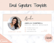 Load image into Gallery viewer, Email Signature Template with logo &amp; photo! Editable Canva Signature Design. Minimalist, Realtor Marketing, Real Estate, Professional, Gmail | Style 17
