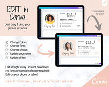 Load image into Gallery viewer, Email Signature Template with logo &amp; photo! Editable Canva Signature Design. Minimalist, Realtor Marketing, Real Estate, Professional, Gmail | Style 6
