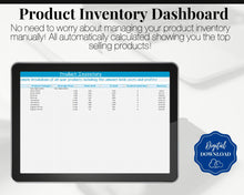 Load image into Gallery viewer, Etsy Business Tracker! Automated Spreadsheet for your Business, Profit Loss, Income Expense, Product, Inventory, Fees, Book keeping | Microsoft Excel
