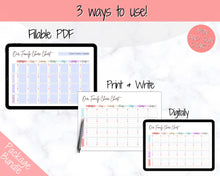 Load image into Gallery viewer, Family Chore Chart, Editable Family Planner Printable, Weekly Family Schedule, Family Calendar, Command Center, Weekly Household, Kids Adult - Colorful
