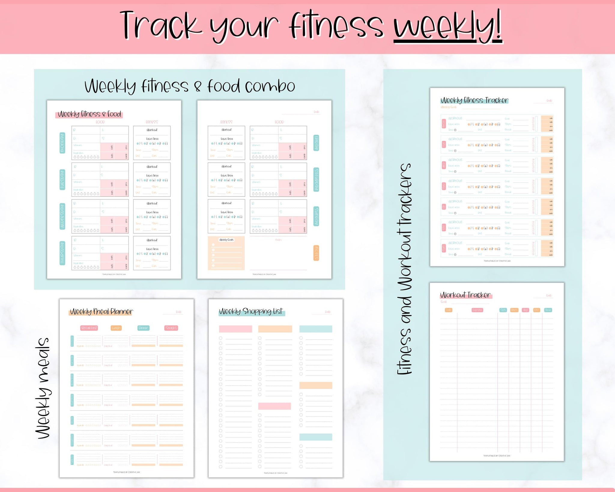 Legend Wellness Planner - 6 Maanden Dagboek Voor Dieet, Fitness, Gewichtsverlies, Zakformaat