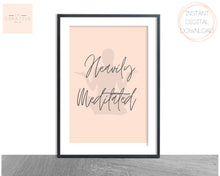 Load image into Gallery viewer, Funny, Sarcastic Yoga Phrases Wall Art Printables. 3 COLOUR BUNDLE! Digital Download Posters. Meditation, Zen, Yoga Quotes | Pink White Black
