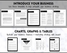 Load image into Gallery viewer, GOOGLE DOCS Business Plan Template, Small Business Planner Proposal, Start Up Workbook, Business Plan Analysis, Side Hustle, EDITABLE Plan
