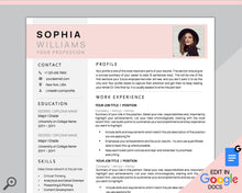 Load image into Gallery viewer, GOOGLE DOCS Resume Template. CV template free. Creative Resume Template. Minimalist Executive. Resume Template Bundle. Curriculum Vitae | Style 4

