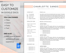 Load image into Gallery viewer, GOOGLE DOCS Resume Template. CV template free. Creative Resume Template. Minimalist Executive. Resume Template Bundle. Curriculum Vitae | Style 5

