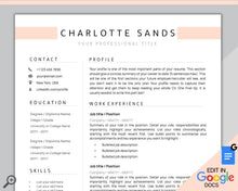 Load image into Gallery viewer, GOOGLE DOCS Resume Template. CV template free. Creative Resume Template. Minimalist Executive. Resume Template Bundle. Curriculum Vitae | Style 5
