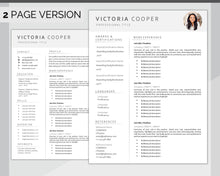 Load image into Gallery viewer, GOOGLE DOCS Resume Template. CV template free. Creative Resume Template. Minimalist Executive. Resume Template Bundle. Curriculum Vitae | Style 6
