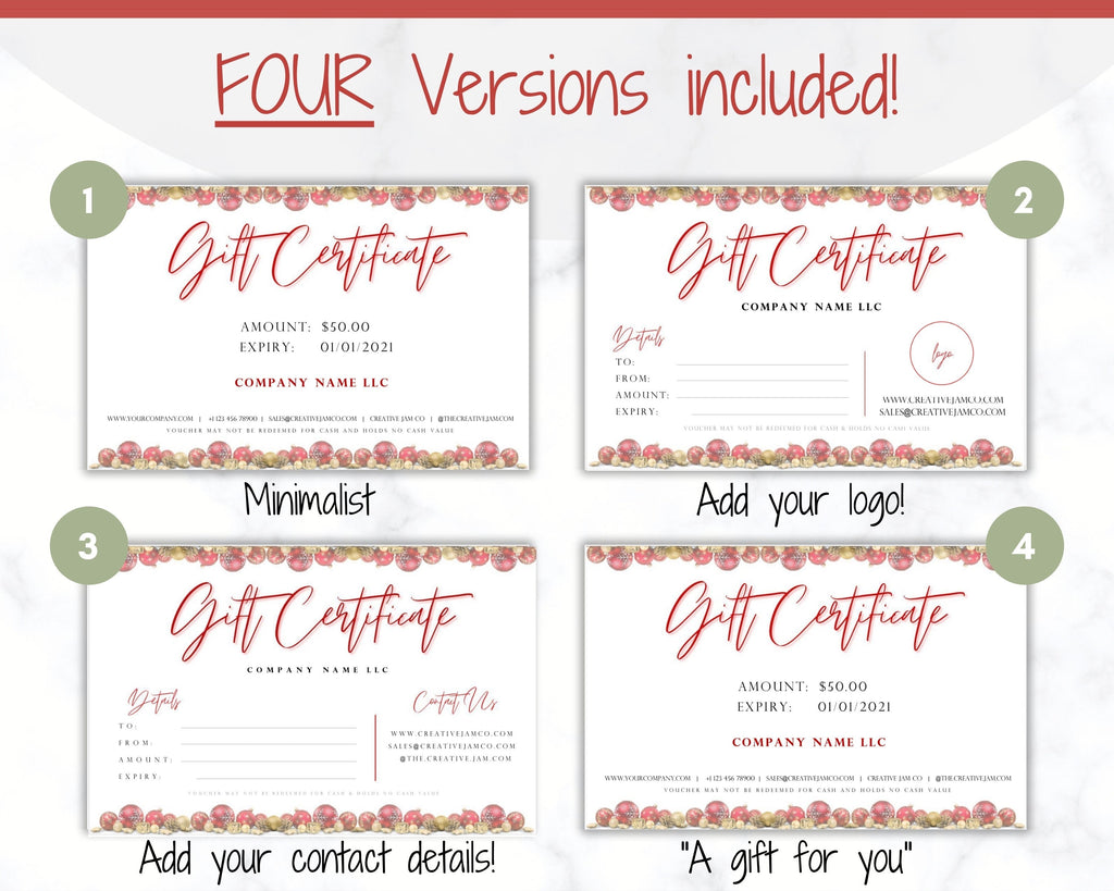 Christmas Gift Certificate Template | Customize your own Gift Vouchers christmas-gift-certificate-template-customize-your-own-gift-vouchers