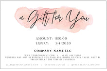 Load image into Gallery viewer, Gift Voucher, Gift Certificate Template. Editable Gift Card template, DIY Shop Voucher Template. DIY Coupons for last minute gift. Editable | Style 12
