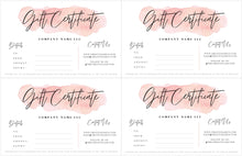Load image into Gallery viewer, Gift Voucher, Gift Certificate Template. Editable Gift Card template, DIY Shop Voucher Template. DIY Coupons for last minute gift. Editable | Style 16
