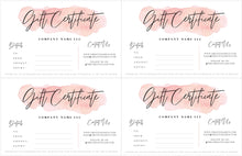 Load image into Gallery viewer, Gift Voucher, Gift Certificate Template. Editable Gift Card template, DIY Shop Voucher Template. DIY Coupons for last minute gift. Editable | Style 16
