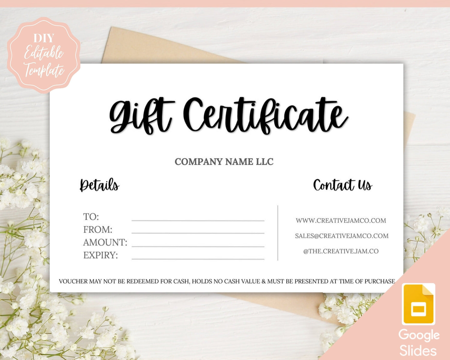 Gift Voucher, Gift Certificate Template. Editable Gift Card template, DIY Shop Voucher Template. DIY Coupons for last minute gift. Editable | Style 6