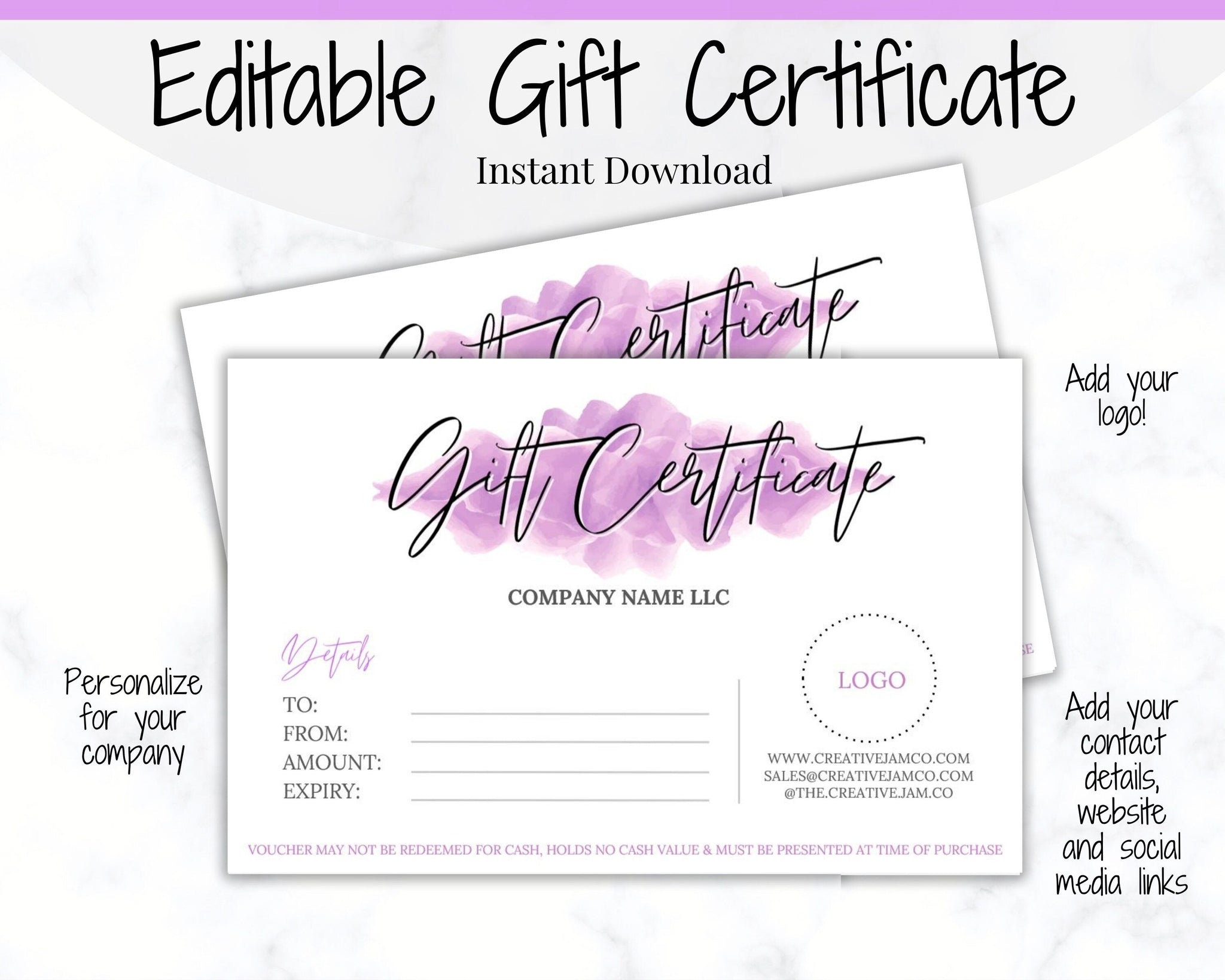 printable hair voucher template