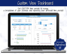 Load image into Gallery viewer, Google Sheets AIRBNB Spreadsheet Business Tracker, Rental Vacation Property, Editable Monthly Annual Profit Loss, Real Estate Income Expense, Super Host
