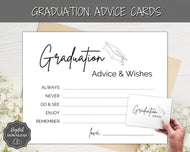 Graduation Advice & Wishes Card, PRINTABLE Words of Wisdom, Advice Poster Template, Graduate Party, College, High School Grad, Class of 2022