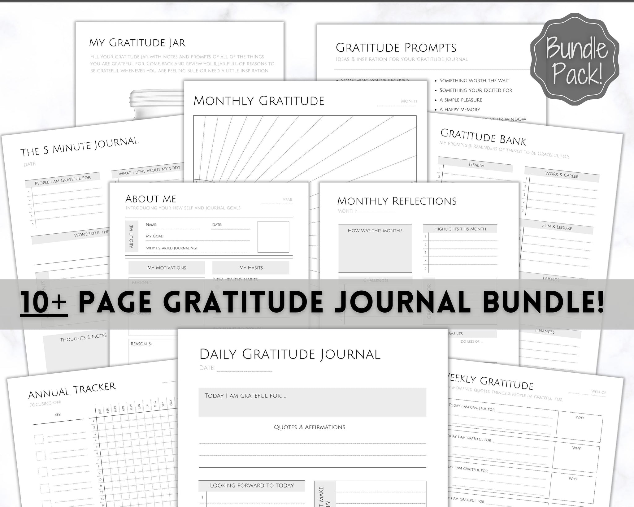 The Gratitude Journal (special edition, print + digital) – Mindful Store