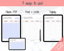 Load image into Gallery viewer, Guest List Tracker, Editable Guest List Template with RSVP, Party, Events, Birthday &amp; Wedding Guest List, Wedding Planner Printable, Gifts | Style 2
