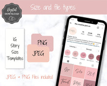 Load image into Gallery viewer, Handwritten Instagram Highlight Icons. Lifestyle Instagram Covers! 15 Blush, Pink, Rose Gold Colors. Instagram Stories, Social Media Icons
