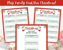 Load image into Gallery viewer, Holiday Party Games BUNDLE! 13 Christmas Game Printables! Fun Family Activity Set, Virtual Xmas, Kids &amp; Adults, Office, Trivia, Guess, Feud
