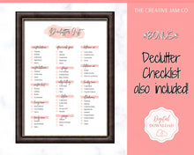 Load image into Gallery viewer, Home Cleaning Checklist, Cleaning Schedule Printable, Weekly Cleaning Planner, House Chores, Deep Cleaning Home Routine, Daily Monthly | Pink
