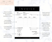 Load image into Gallery viewer, INVOICE TEMPLATE Order Form, EDITABLE Custom Receipt Template, Printable Customer Sales Order Invoice, Minimal Receipt Invoice Business form | Style 18
