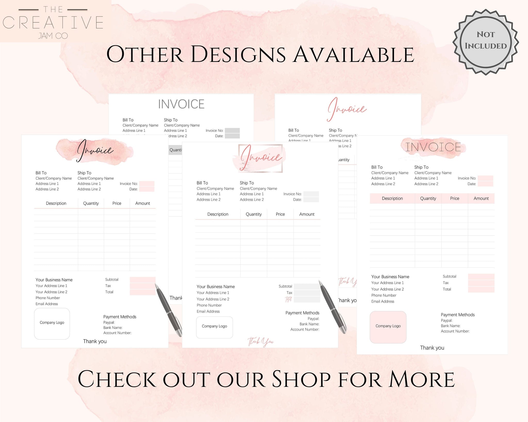Invoice Order Sign Customer Invoice Order Form Templates | Editable Printable Templates