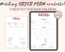 Load image into Gallery viewer, INVOICE TEMPLATE Order Form, EDITABLE Custom Receipt Template, Printable Customer Sales Order Invoice, Receipt Invoice Business form planner | Style 11
