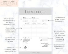Load image into Gallery viewer, INVOICE TEMPLATE Order Form, EDITABLE Custom Receipt Template, Printable Customer Sales Order Invoice, Receipt Invoice Business form planner | Style 7
