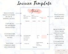 Load image into Gallery viewer, INVOICE Template &amp; ORDER FORM Editable. Custom Receipt Printable. Sales Order Invoice. Ordering Form Tracker Receipt Invoice. Business form | Bundle 3
