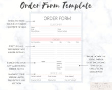 Load image into Gallery viewer, INVOICE Template &amp; ORDER FORM Editable. Custom Receipt Printable. Sales Order Invoice. Ordering Form Tracker Receipt Invoice. Business form | Bundle 4
