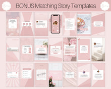 Load image into Gallery viewer, Instagram Theme - NOTIFICATION post Templates! Social Media Engagement Booster, Reminders Feed, Instagram Frame Quote, Canva Theme, Coaching | Pink
