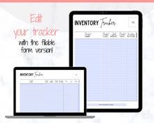 Load image into Gallery viewer, Inventory Tracker, Small Business Inventory Management Form, Product Stock Sales, Etsy Seller, Handmade, Poshmark Reseller Business Template

